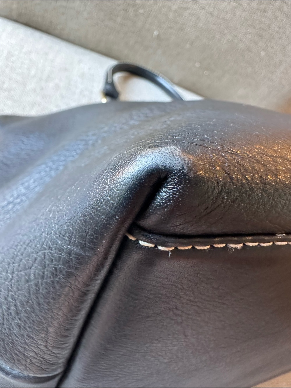 Dooney & Bourke Dillen Domed Satchel Black Pebble Leather Top-Handle - Picture 4 of 16